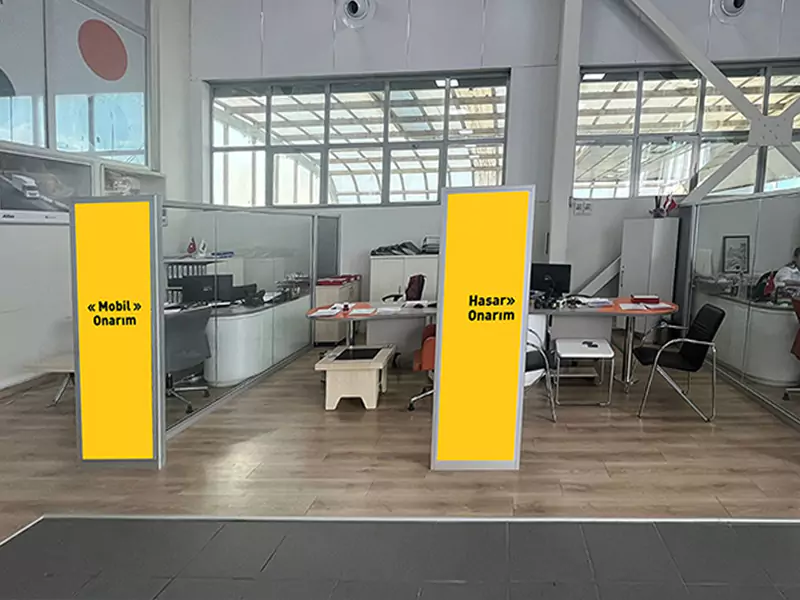 Kocaeli Gebze Oto Servis Mobil Onarım ve Hasar Onarım odaları